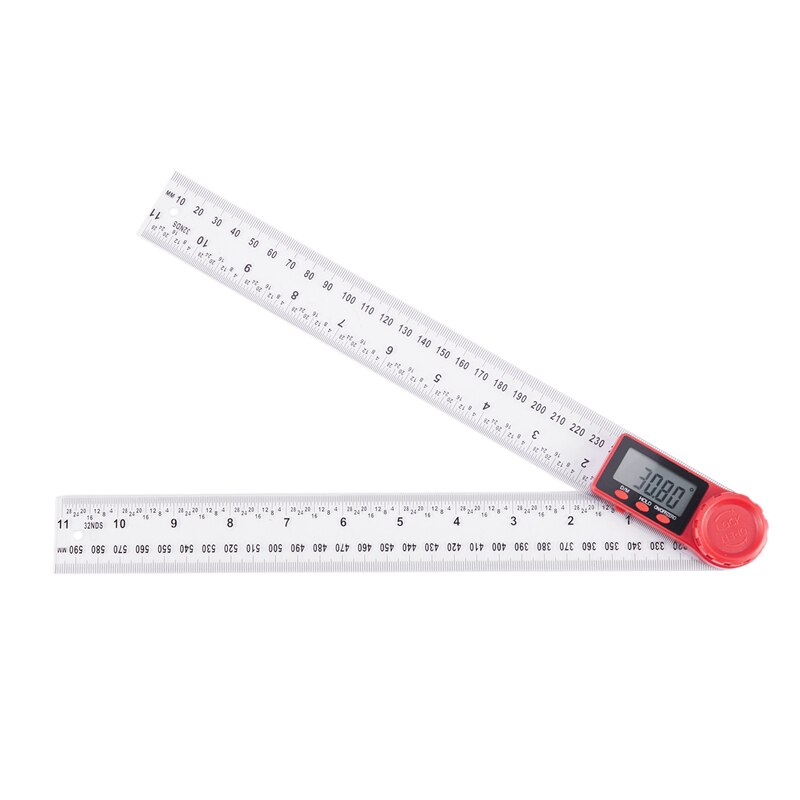0-300mm Digital Meter Angle Inclinometer Angle Digital Ruler Electron Goniometer Protractor Angle Finder Measuring Tool