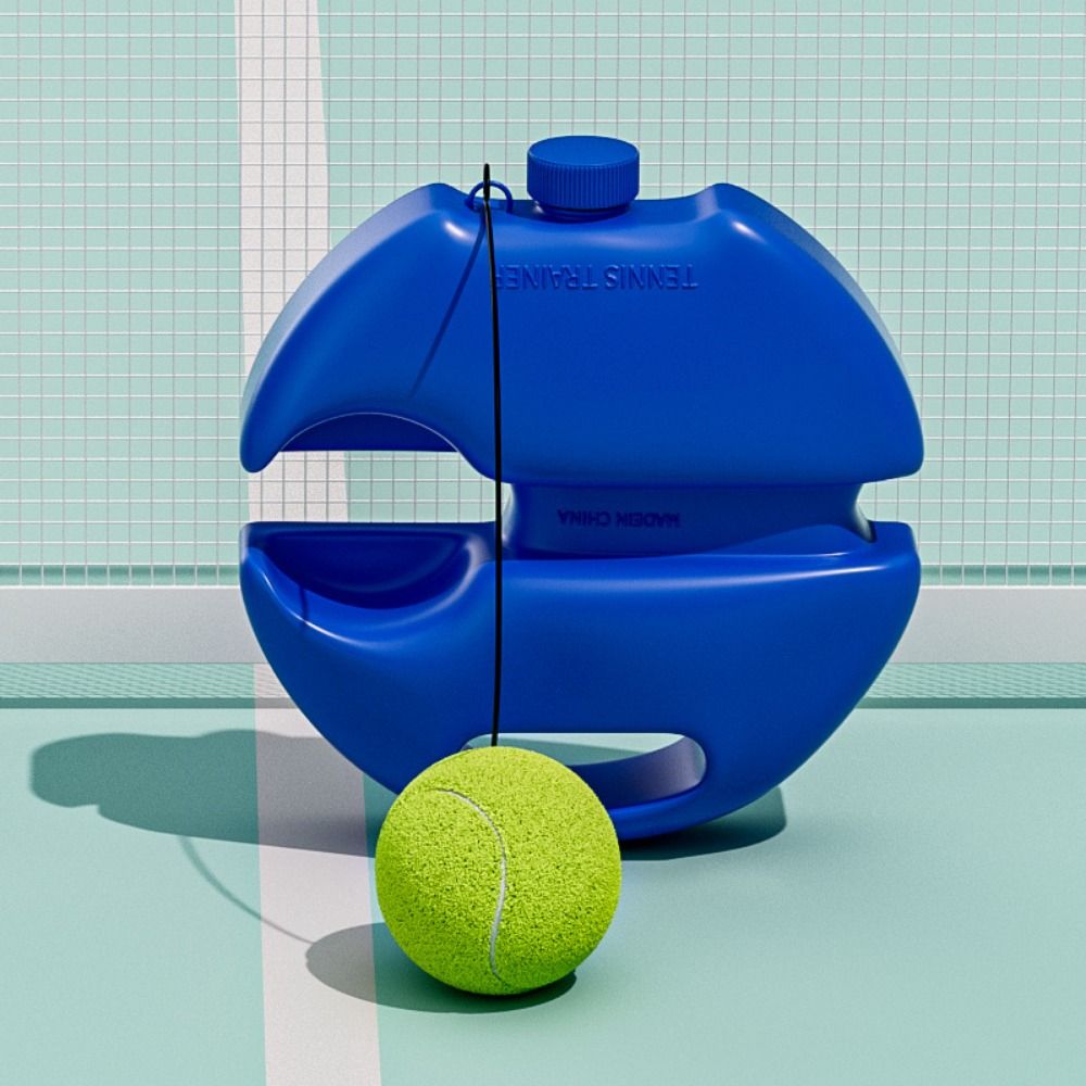 Single Tennis Racket Set for Kids Portable Lightweight Tennis Trainer Rebound with Carry Bag 23inch Tennis Racquets Set
