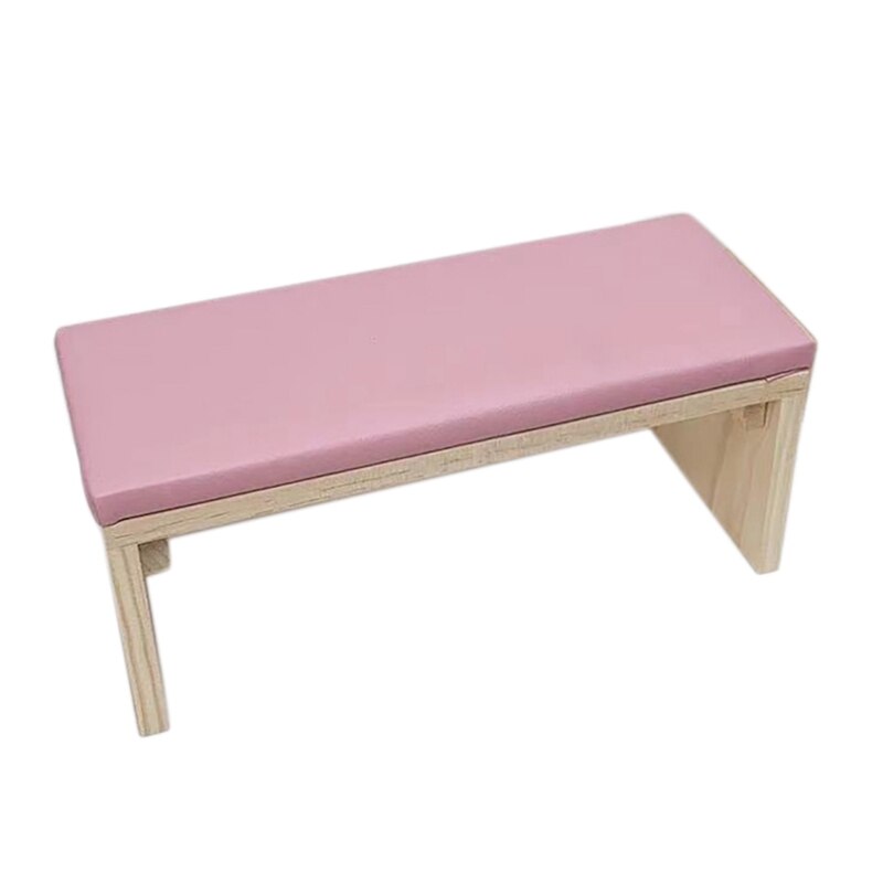 Nail Hand Kussen Pu Lederen Handsteun Kussen Arm Rest Nail Art Stand Hand Rest Voor Nail Salon Manicure Tafel: Roze
