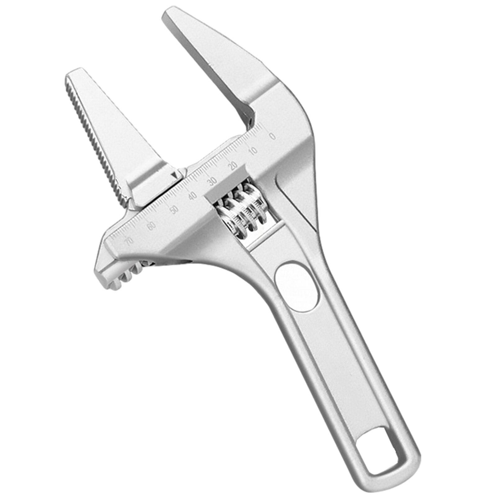 Open End Wrench Multifunctional Wrench Short Handle Large Opening Maintenance Wrench Adjustable Wrench for Bathroom Sewer Faucet: SilverA2