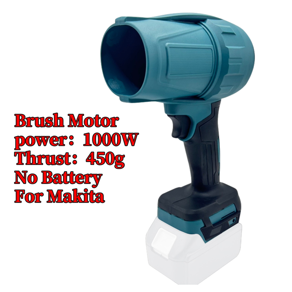 Ventilador Turbo de 1000W, ventilador violento de 500g de empuje, velocidad continua, soplador de hojas Turbofan de alta potencia, Mini ventilador de chorro de mano para batería Makita