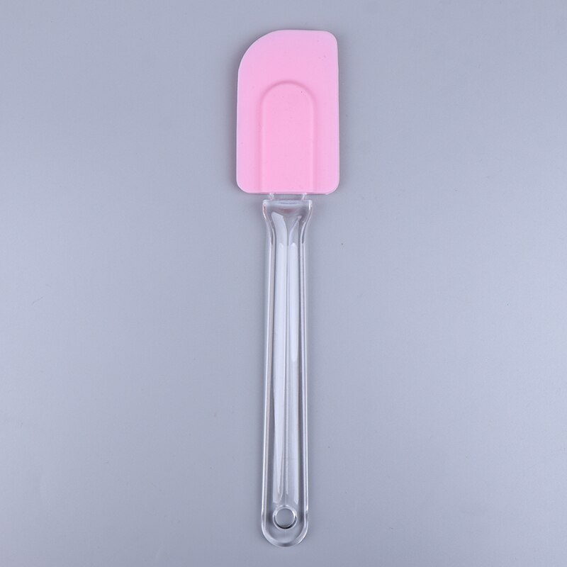 Baking Tools Spatula For Cake Silicone Spatula Baking Pastry Kitchen Spatula Cream Mixer Ice Cream Scoop Cream Scraper: Pink