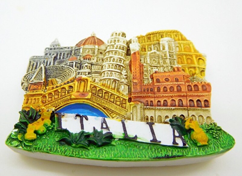 3D italie venise tourisme mémorial fait à la main résine réfrigérateur aimant décoration de la maison artisanat Souvenir Collection
