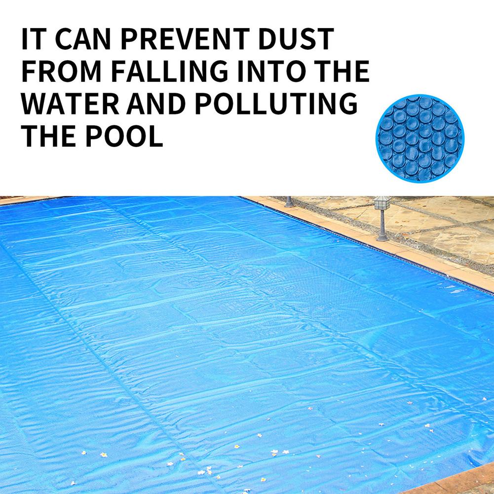Pool Cover Rectangle Solar Tarpaulin Swimming Pool Protection Cover Heat Insulation Film For Outdoor Swimming Pool Accessories