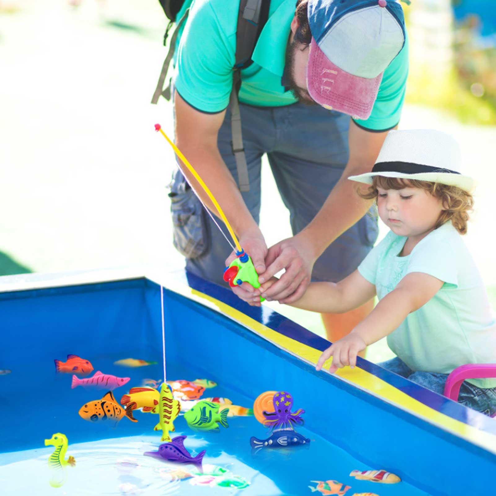 Magnetische Fishing Game Speelgoed Baby Shower Games Vissen Bad Speelgoed Bad Vissen Speelgoed Voor Bad Badkamer Zwembad Water Speelgoed