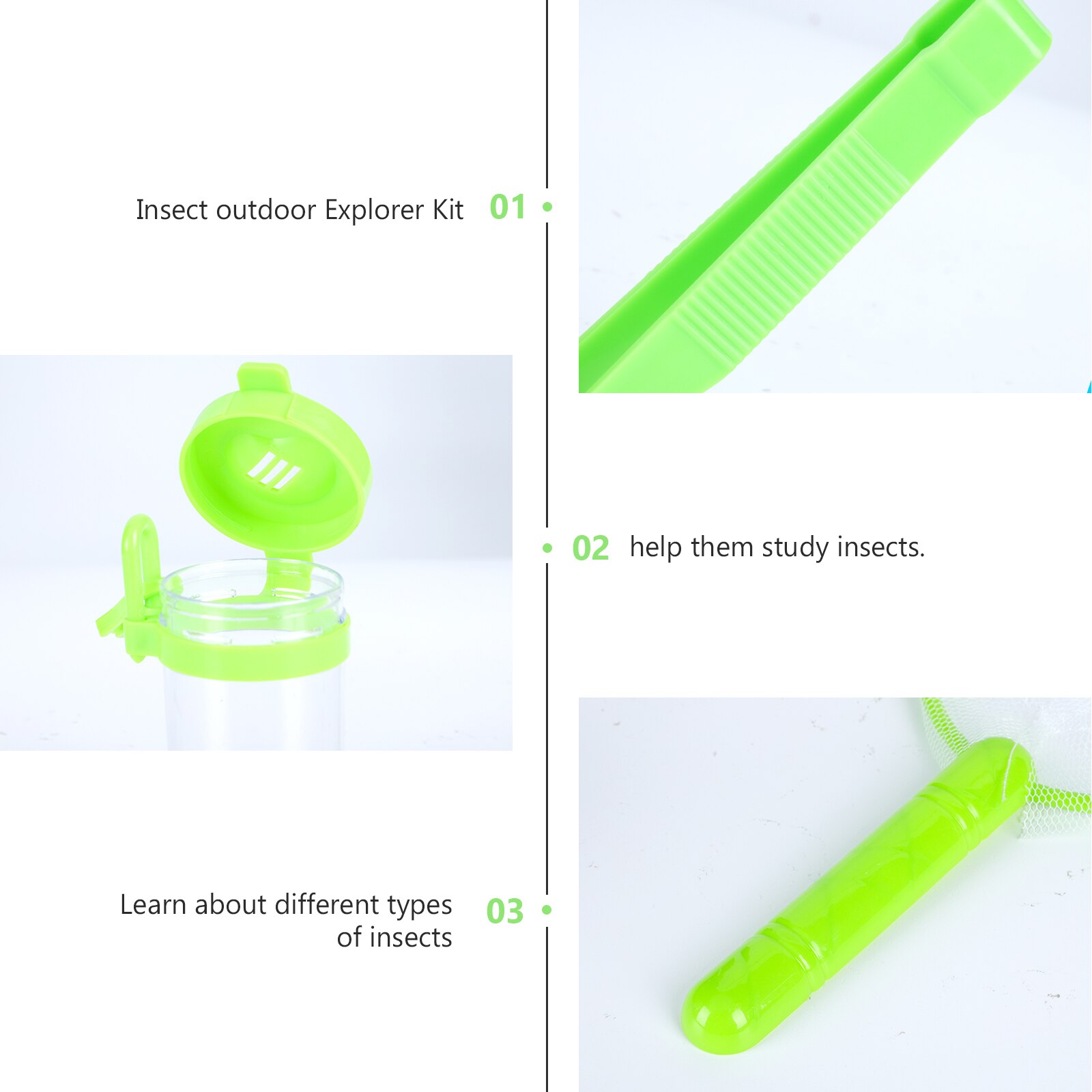 2 Sets Leven Educatief Bug Catcher Netto Kit Voor Kids Bug Collectie Explorer Kit