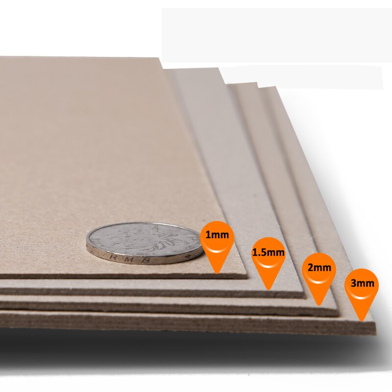 A4 A3 Gray Thicked Kraft Paper DIY Handmake Card Making Craft Paper Thick Paperboard Grey Cardboard 3MM Chipboard Backing Board
