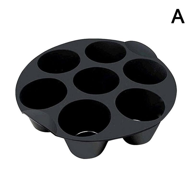 7 Holes Cake Cup Muffin Cup For 3.5-5.8L Various Models Of Air Fryer Molds Cupcake Cake Muffin Baking Cups Air Fryer Accessorie: 18cm