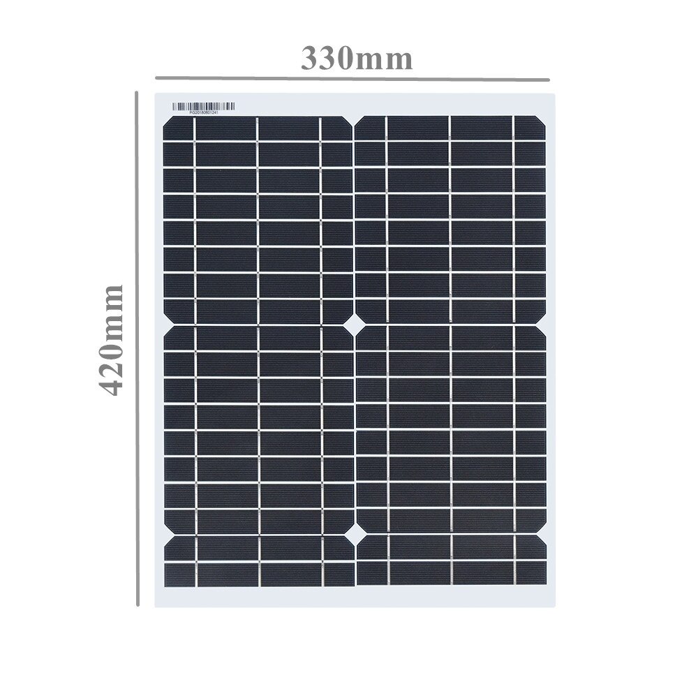 20w Solar Panel Flexible With 10A 12v 24v Controller Car Charger For RV Car Boat LCD Display Powebank camping hiking car boat: 20w only