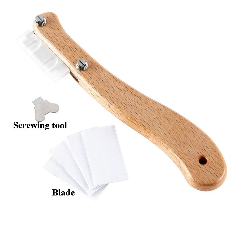 SHENHONG 1 Stck Brot Schneiden Messer Teig trimmen Werkzeuge Holzgriff Mit Edelstahl Klinge Stangenbrot Land Brot Toast Cutter