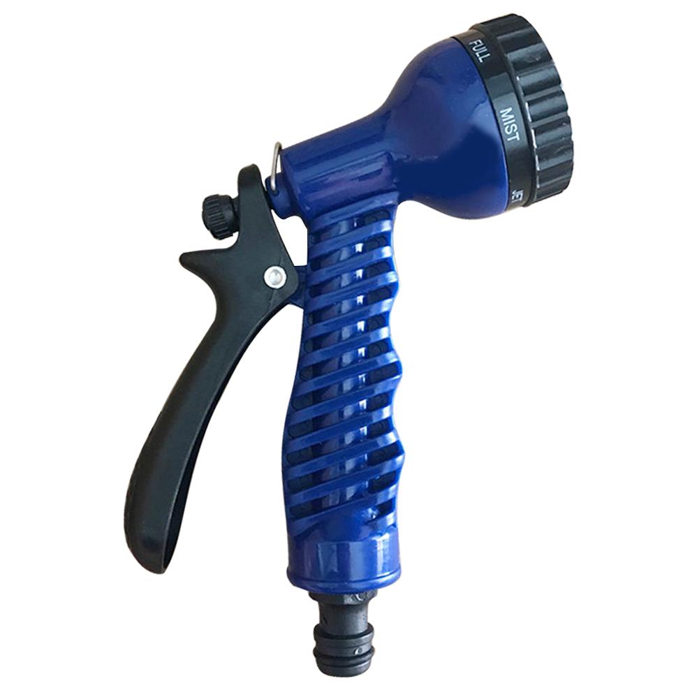 Verstelbare tuinslang pistool sproeikop waterpistool sproeikop autowas waterslang sproeikop 7 patronen: Blauw