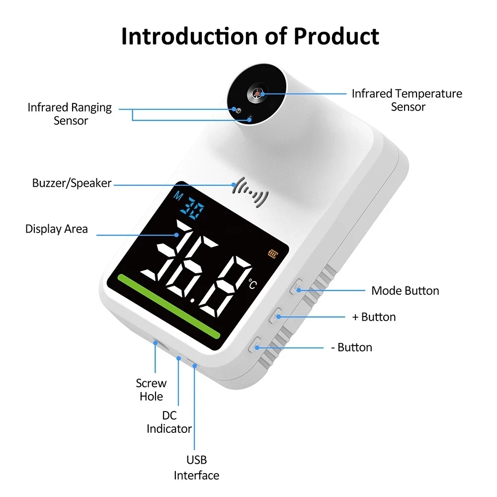 Q3 mini smart digital thermometer pyrometer temperature regulator clinical non-contact temperature sensor electronic thermometer