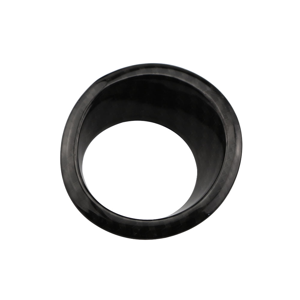 Car Chrome Ignition Switch Key Decoration Ring Circle Trim for Jeep Compass 2th Renegade - Stickers: carbon fiber