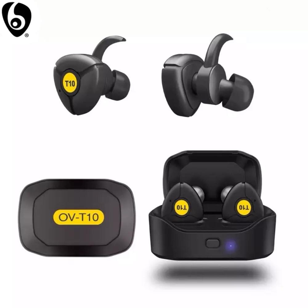 Ovleng T10 Echte Draadloze Oordopjes Draadloze Bluetooth Oortelefoon Met Microfoon Handsfree Voor Slimme Apparaten Mini Tws Oortelefoon