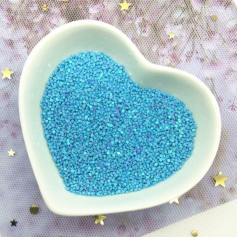 Multi taille 1mm 2mm cercle point forme Pvc Paillettes en vrac fête artisanat Nail Arts Sequin mariage décoration confettis 10g: ab blue / 1mm 6000pcs 10g