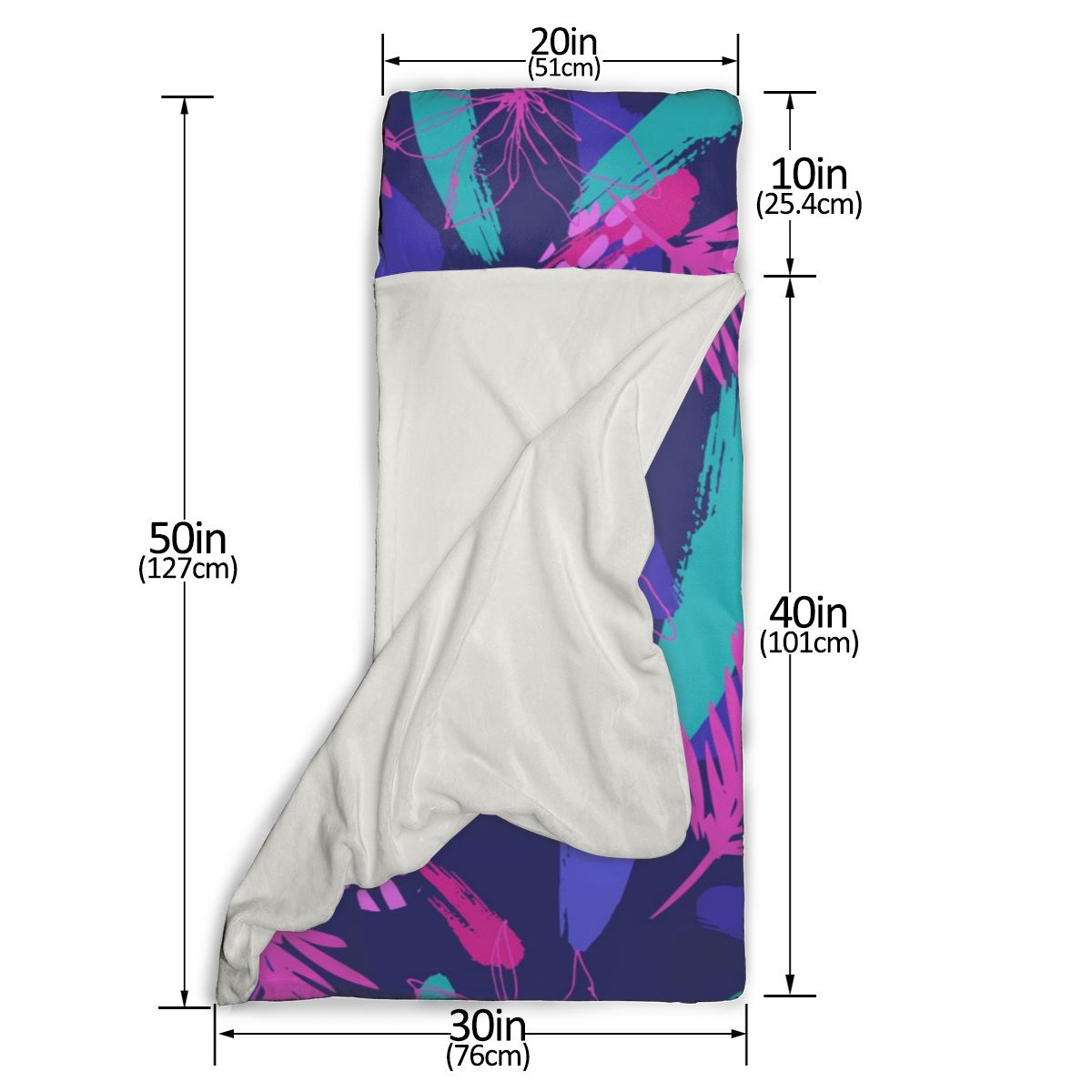 Enfant en bas âge roulé tapis de sieste Anti-coup de pied couette artefact oreiller amovible feuilles créatives fleurs coups de brosse bébé sac de couchage