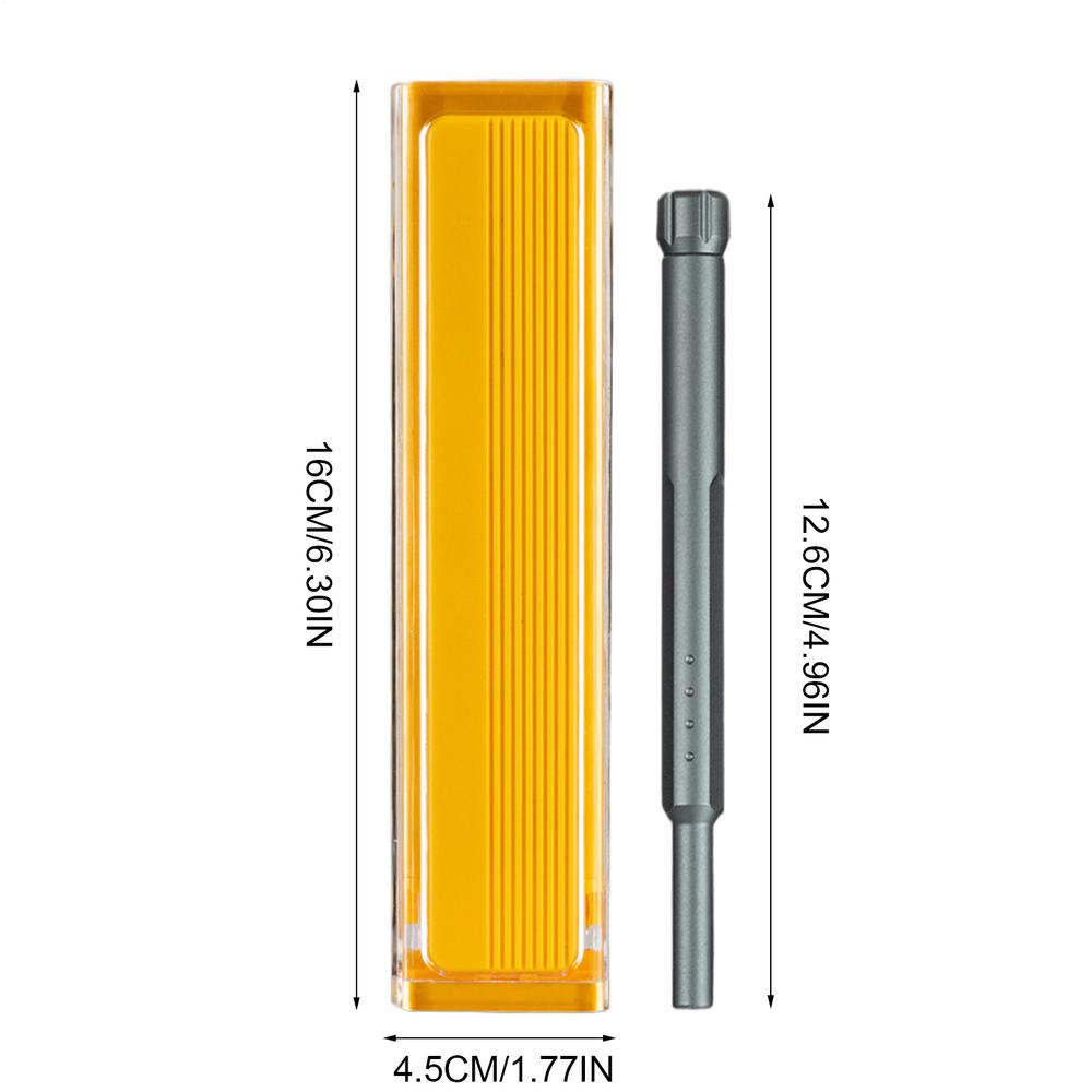 Kleine schroevendraaierset 41-in-1 magnetische schroevendraaierset Antislip huishoudelijk gereedschap Elektronica gereedschapsset voor computers Laptops: YELLOW