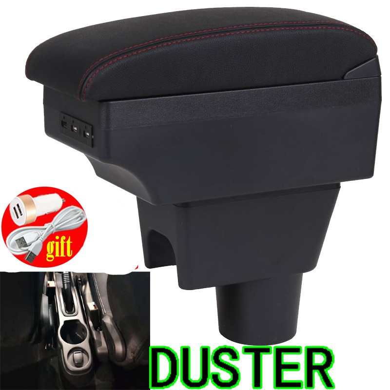 Armsteun Voor Renault Dacia Duster Arm Rest Dual Layer Centrale Winkel Inhoud Doos Usb Opladen Auto-Styling Decoratie Accessoires