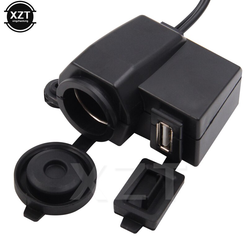 Wodoodporne gniazdo zasilania usb robić motocykla motocykl zapalniczki samochodowej 12 V 5V zasilacz USB adapter ładowarki gniazdka