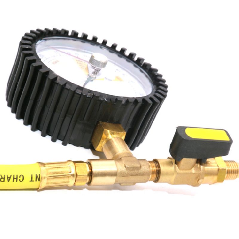 Nitrogen Pressure Test Gauge Regulator for R134a R22 R407C R410A for Car Central Conditioner Air Conditioning Refrigerant