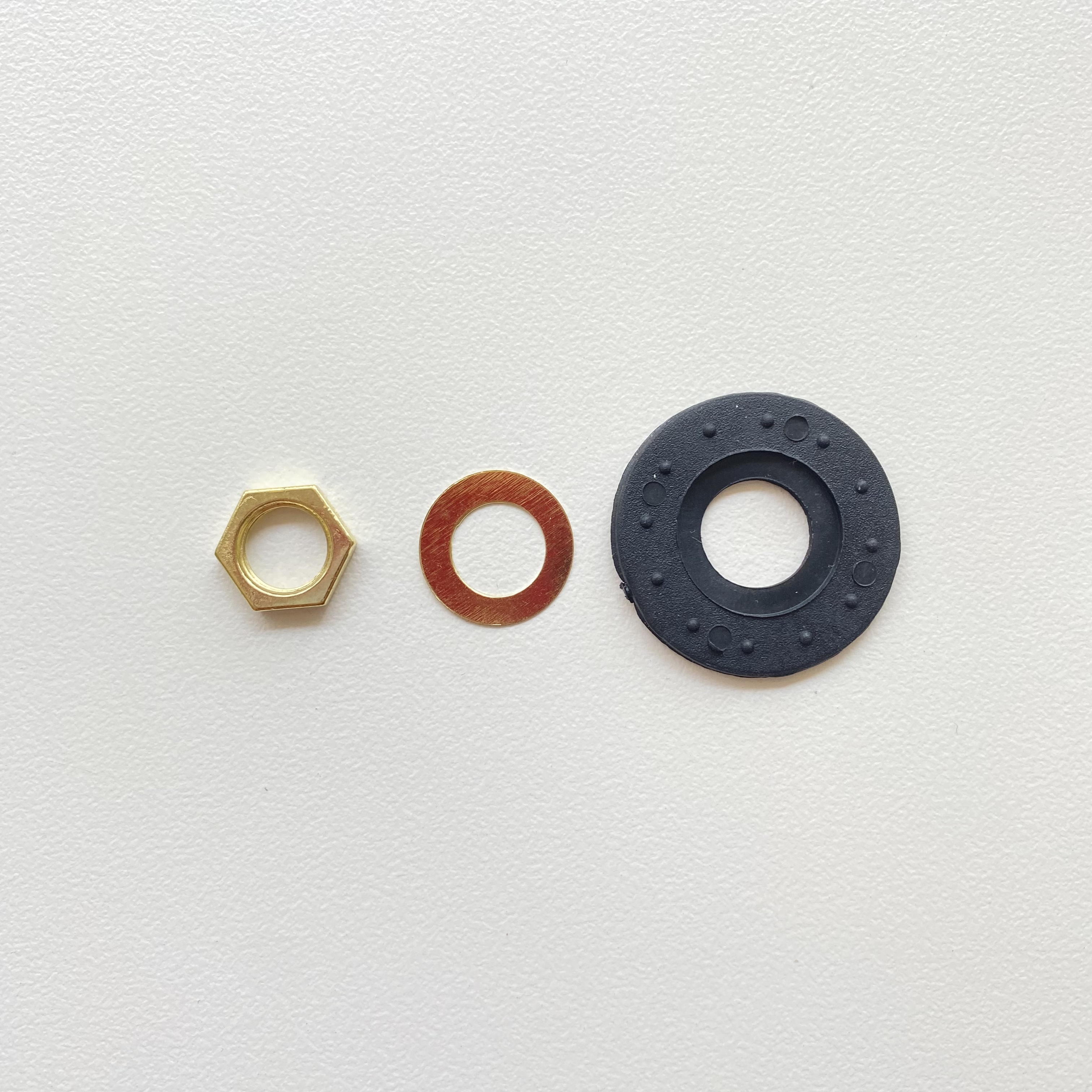 Klokonderdelen - Zeskantmoer Schroefdop Metaalrubber Afdichting - Quartz Uurwerk Reparatiedeel