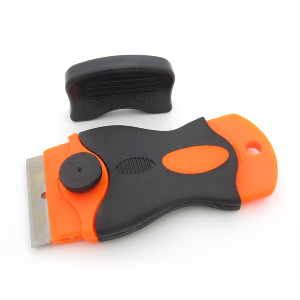 Mini Plastic Handle Razor Scraper + Blade Removal Ceramic Glass Window Colloid Sticker Remover Edge Spatula Tool: Default Title