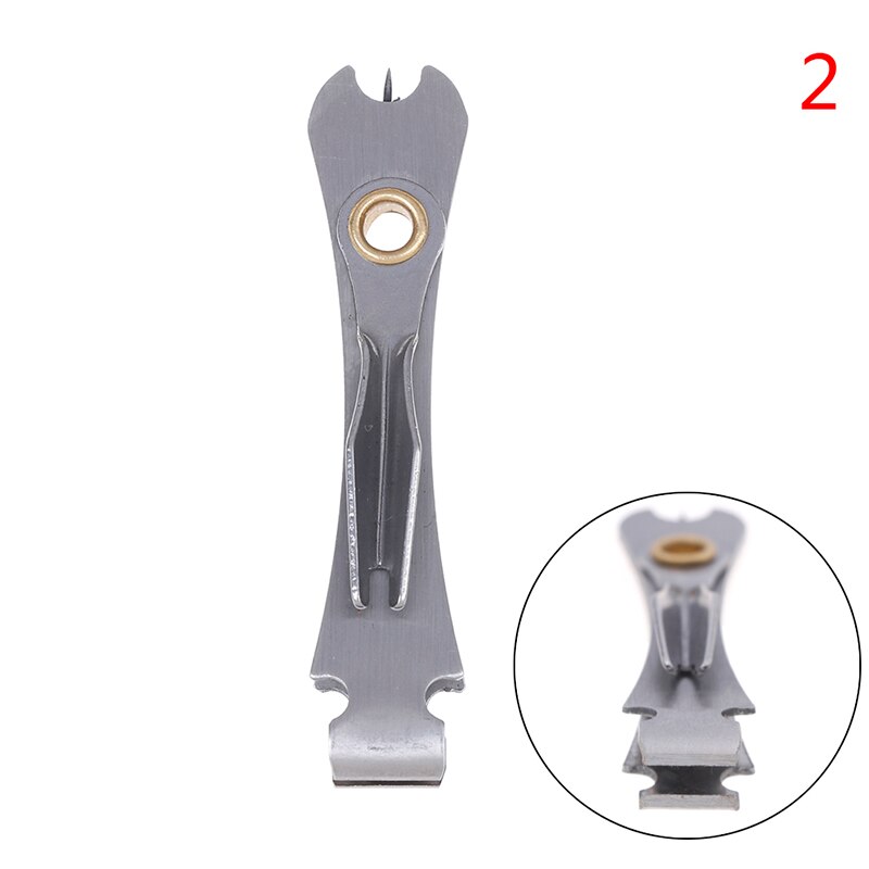 Vissen Quick Knoop Tool Snelle Tie Nail Knoper Vliegbindset Lijn Cutter Clipper Nipper W/Zinger Retractor Visgerei Accessoires: A2