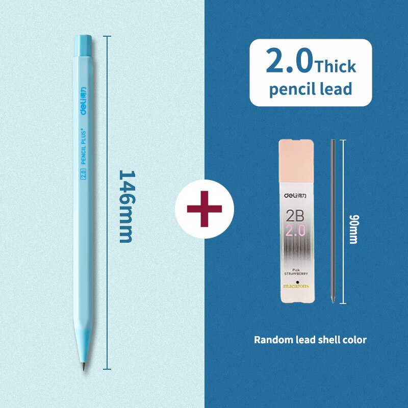 Deli 2.0mm Thick-headed Mechanical Pencil 2B/HB Au... – Grandado