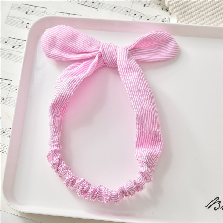1 PC Winter Warm Ear Warmer Headwrap Xmas Girls' Crochet Headband Knitted Bow Hairband Hair Band Accessories: 03-PU