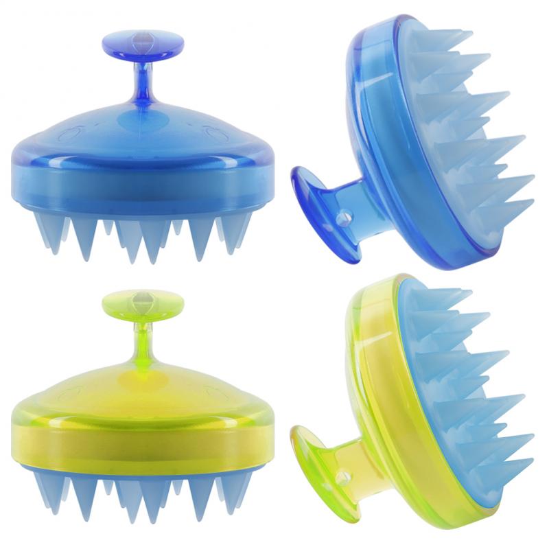 Cepillo de silicona para el pelo, cepillo de ducha para el cuerpo, baño, cuero cabelludo, champú de masaje, peine de lavado de pelo, cuidado del cabello