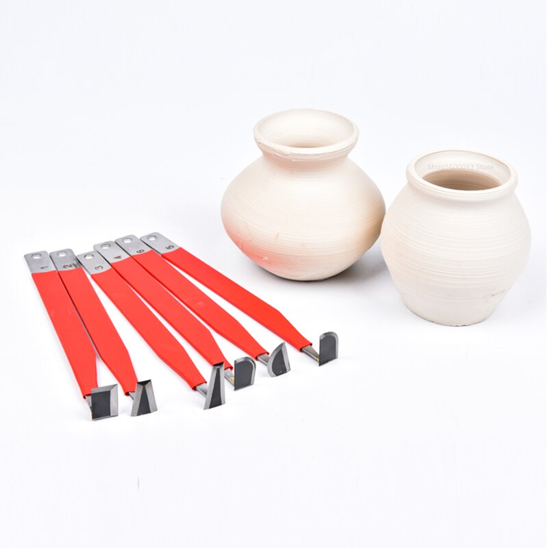 Herramienta de corte de acero de tungsteno con dientes afilados, cuchillo de acero de tungsteno, herramienta de modelado de recorte áspero de cerámica DIY, herramienta de escultura de barro
