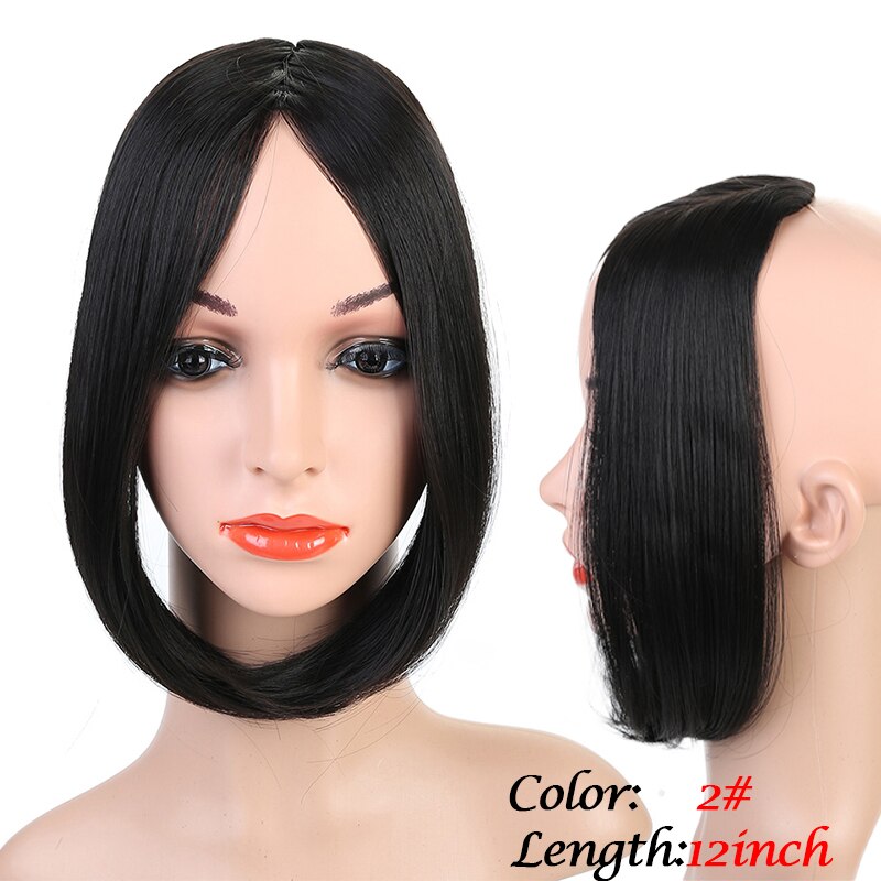 PAGEUP Long Clip In on Front Hair Bang Side Fringe Hair Extension Real Natural Synthetic Bangs Hair Piece: 2