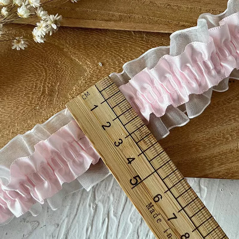 4CM de ancho bordado cuentas de flores blancas tela de encaje de tul cinta para ajuste DIY costura volante apliques Collar decoración de vestido de Dubái