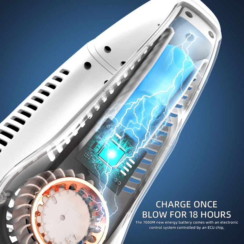 Xiaomi ventilateur de cou suspendu type-c affichage numérique LED Rechargeable refroidissement rapide réfrigération Portable extérieure ventilateur silencieux sans lame
