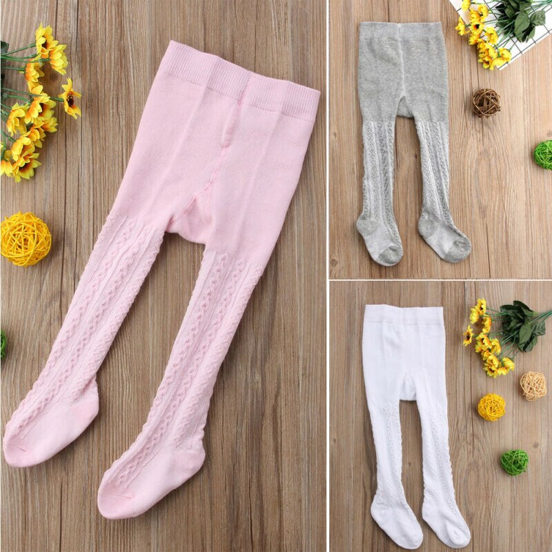 3pcs Kids Girls Cotton Fox Tights Socks winter warm Stockings Pants Solid color elastic Hosiery Pantyhose