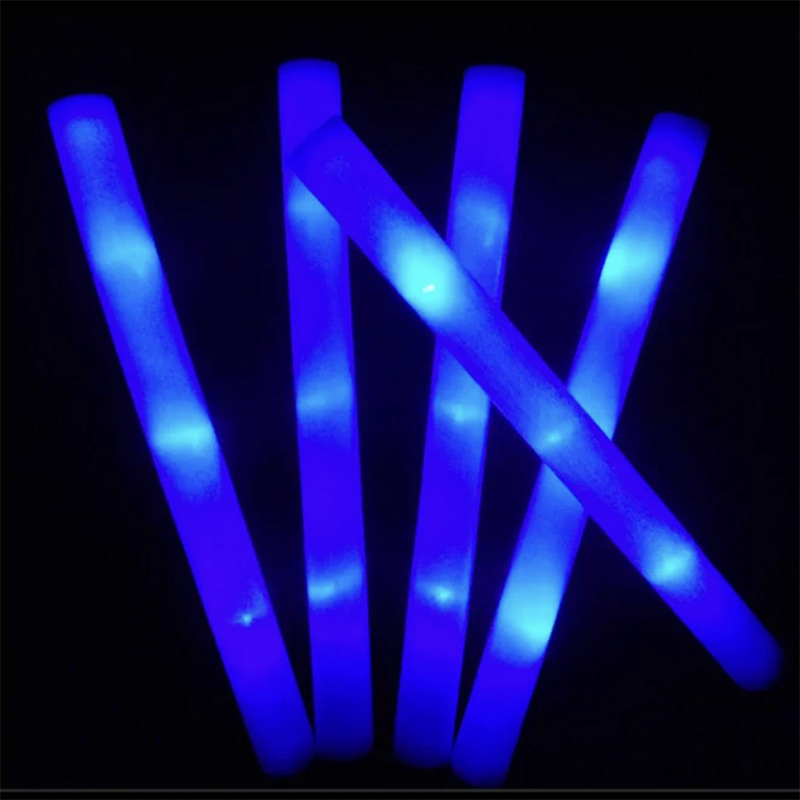 Bâtons lumineux LED en vrac, 12/15/30 pièces, bâton lumineux en mousse RGB coloré, Tube de joie, lumière foncée pour noël, anniversaire, fête de mariage: kaki foncé