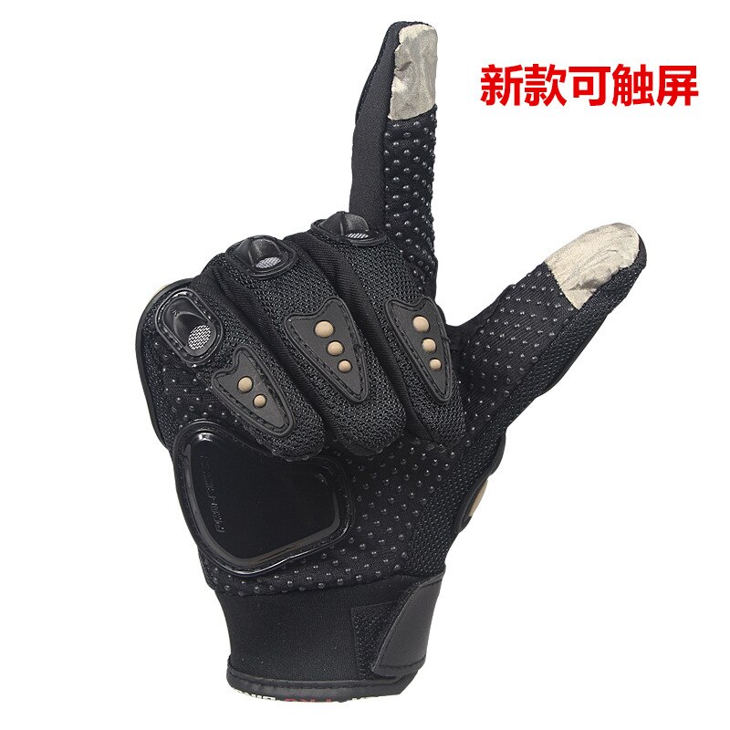 Motorcykel elcykel off-road full finger sport berg bärbar långfinger pekskärm - resistenta riddarhandskar