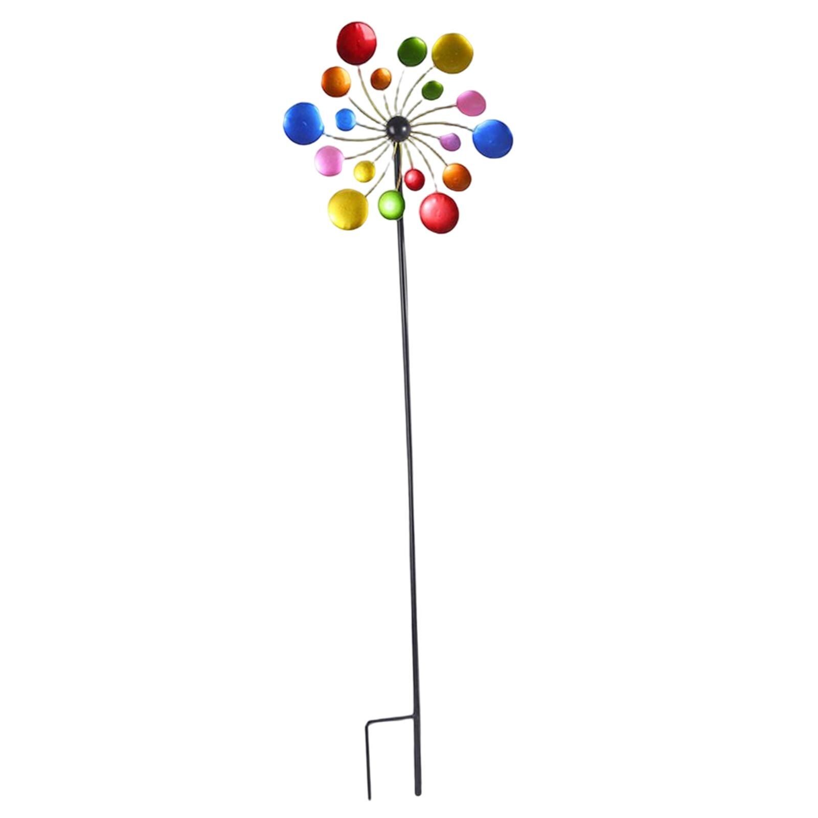 Rotating Windmill Housewarming Iron Wind Spinners Wind Sculptures for Landscape Patio Farmhouse Lawn Decor