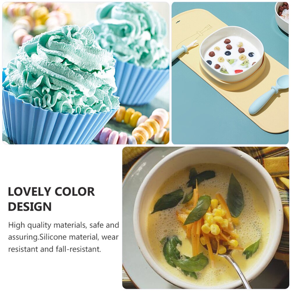 1 Set Toddler Utensils Baby Fork Spoon Kids' Cutlery Set for Safe Dining