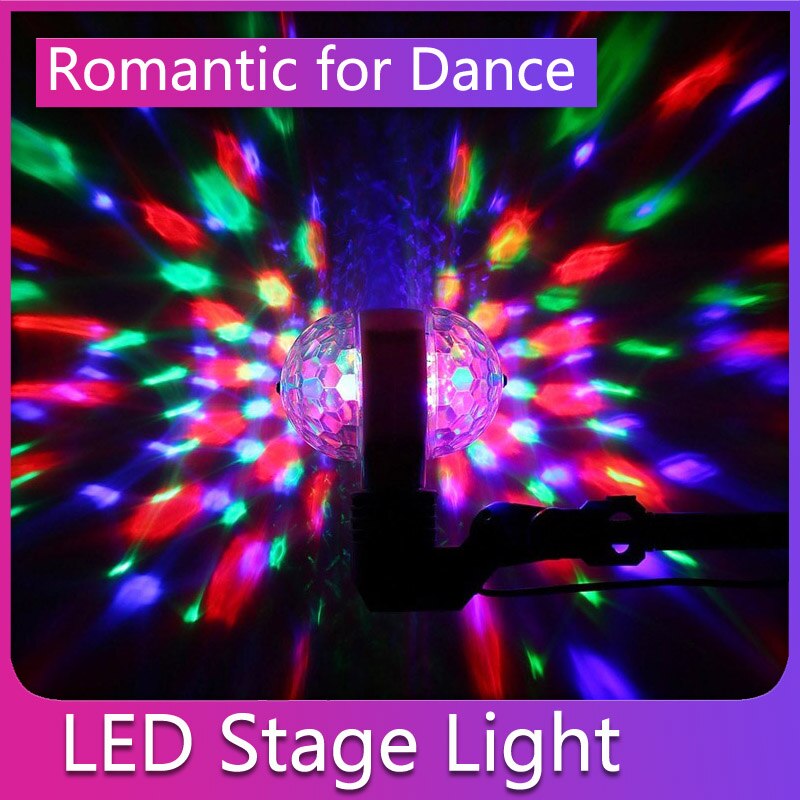 Bombilla LED RGB E27, colorida, giratoria, luz brillante para fiestas, lámpara de discoteca para niños, iluminación para juegos, lámparas de techo atmosféricas