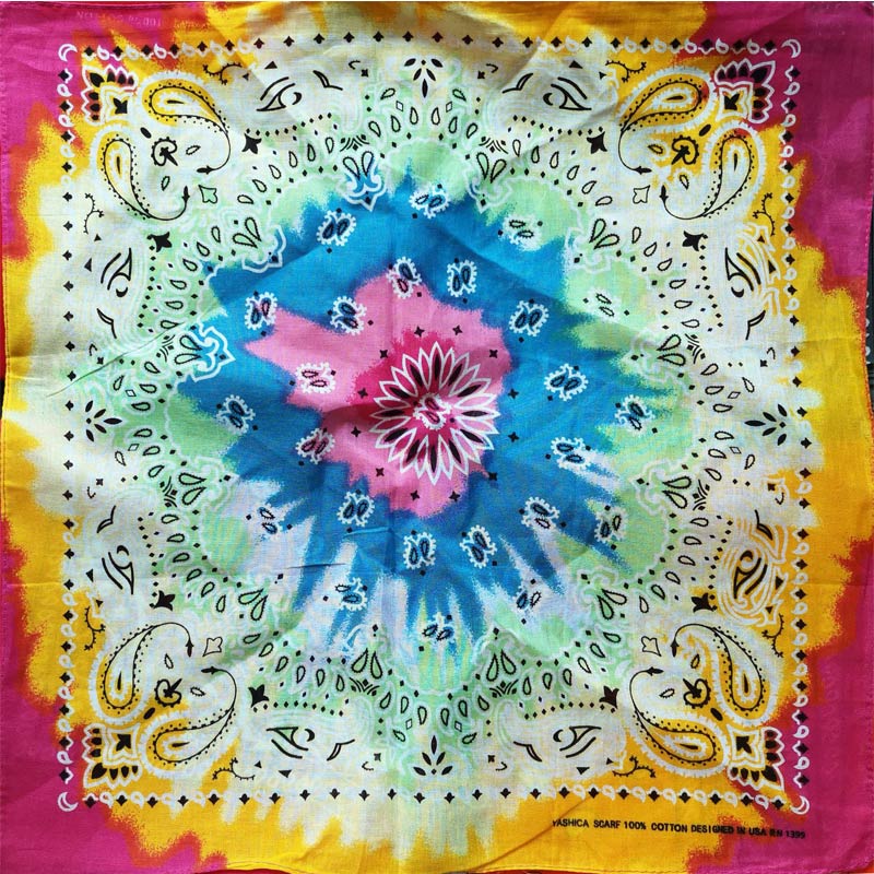 Pañuelo cuadrado de algodón para hombre y mujer, Bandana Unisex de estilo Hip Hop, banda para el pelo de Cachemira a la , bufanda para el cuello y la muñeca, pañuelo mágico