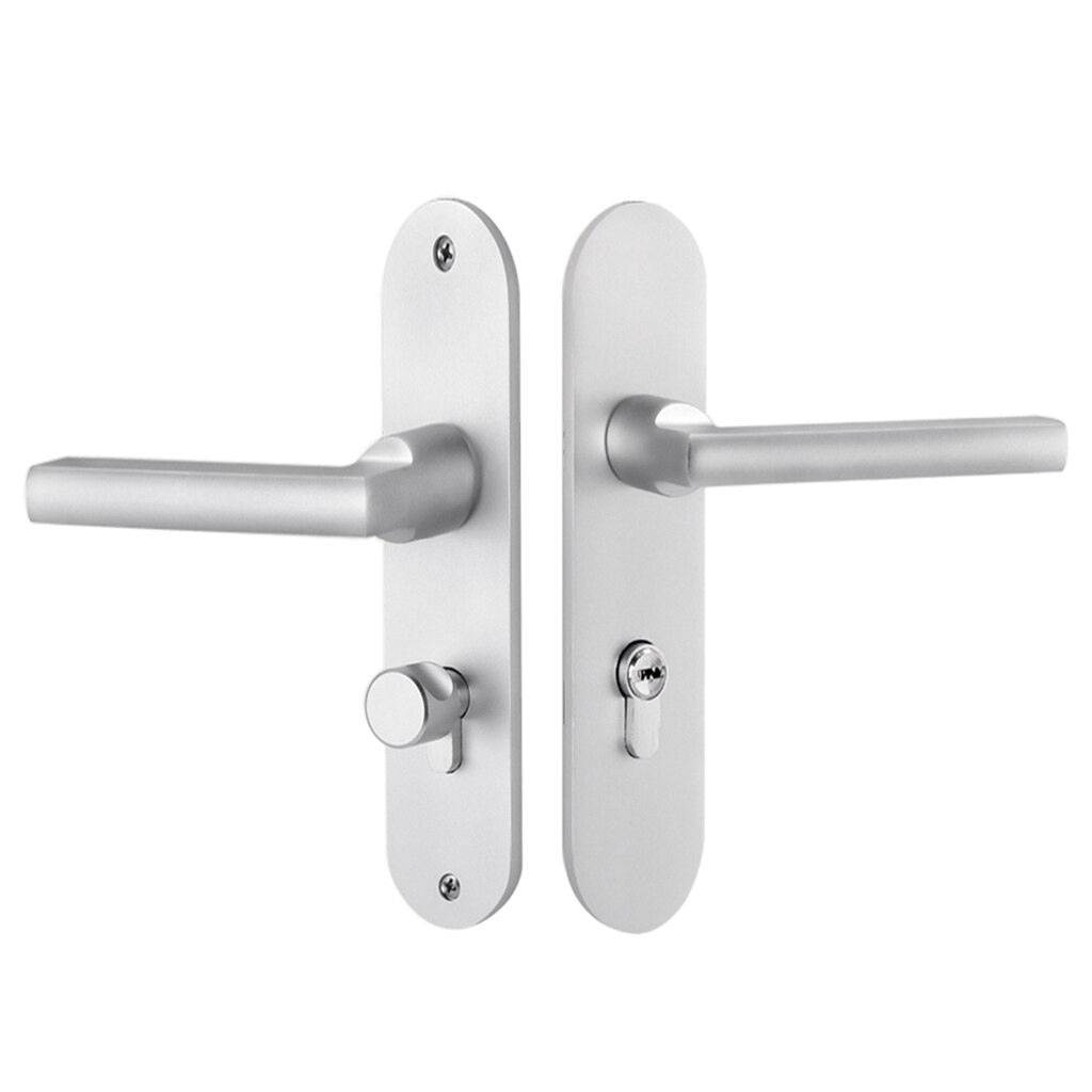 Door Handle Lock Front Back Lever Lock Bathroom Bedroom Door Handles #1: I