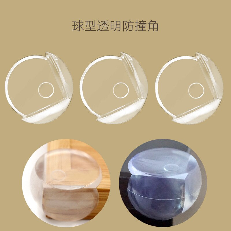 10Pcs Baby Veiligheid Tabel Corner Protector Transparante Anti Botsing Bescherming Hoek Cover Edge Corner Guard Kind Veiligheid Thuis: SPHERICAL 10PCS