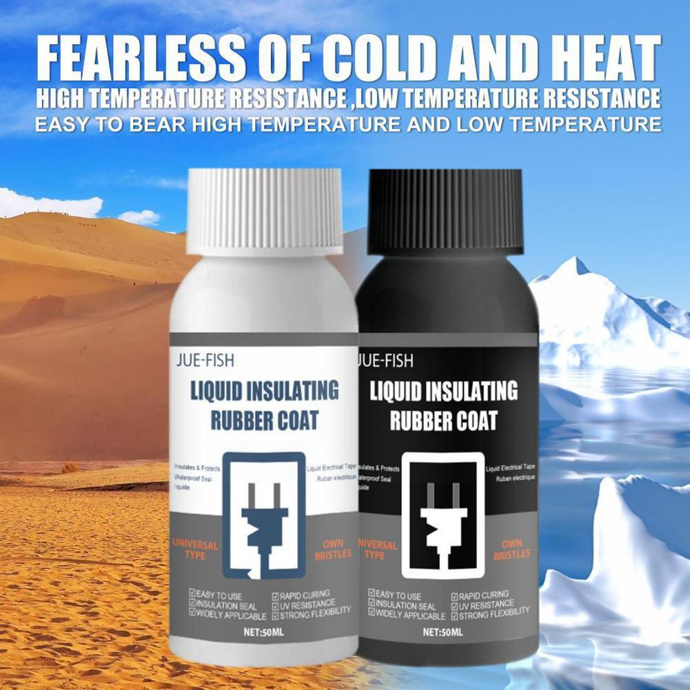 Liquid Electrical Tape Glue Strong Sealing Waterproof Dielectric Coating Heat-resistant For Electrical Data Cable Sealant 5 M2v4