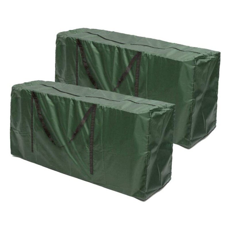 Vandtætte havepuder opbevaringsposer vandtæt letvægts havemøbler arrangørpose til sengetøj med lynlås i håndtaget