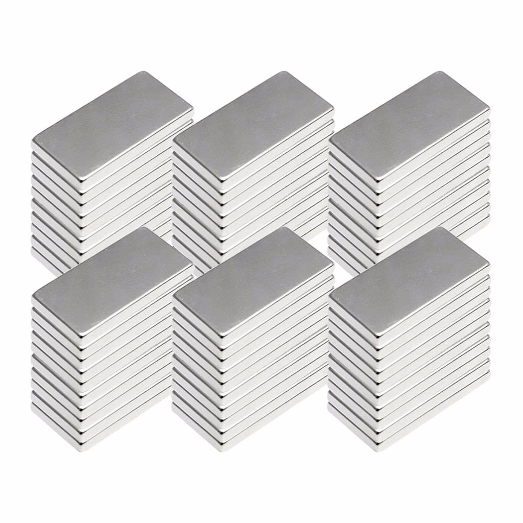 N52 20X10X2 Mm Neodymium Blokmagneet Zeldzame Aarde Magneten 10/20/30/60 stuks Voor Plakken Toelichting Op Koelkast Deuren Diy Projecten F1