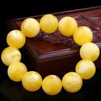 Armbinde aus gefettetem bienenwachs für damen und #39 , runde perlen, altes bienenwachs-buddha-perlen-Armbinde, handgefertigt #39 beliebtes verkaufsprodukt