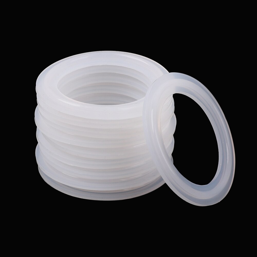 5 uds junta de banda de silicona selladora arandela para productos lacteos caserbrew ajuste 51mm tubería X 64mm O/D sanitario 2 "Tri abrazadera