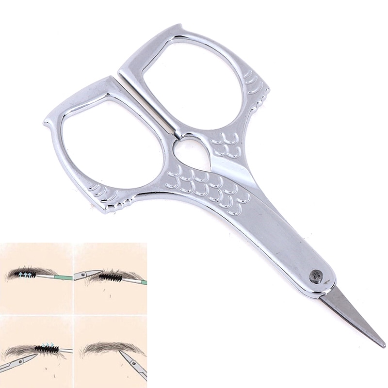 Ciseaux pour cils, sourcils, nez, accessoire de maquillage de , 1 pièce