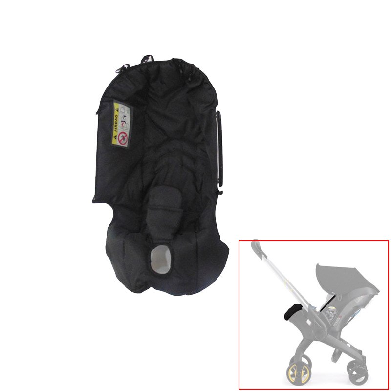 Doona baby sittdyna för 4 in 1 bilstol barnvagn kapell sovkorg sätesmatta kompatibel foofoo doona barnvagnstillbehör: Svart kudde